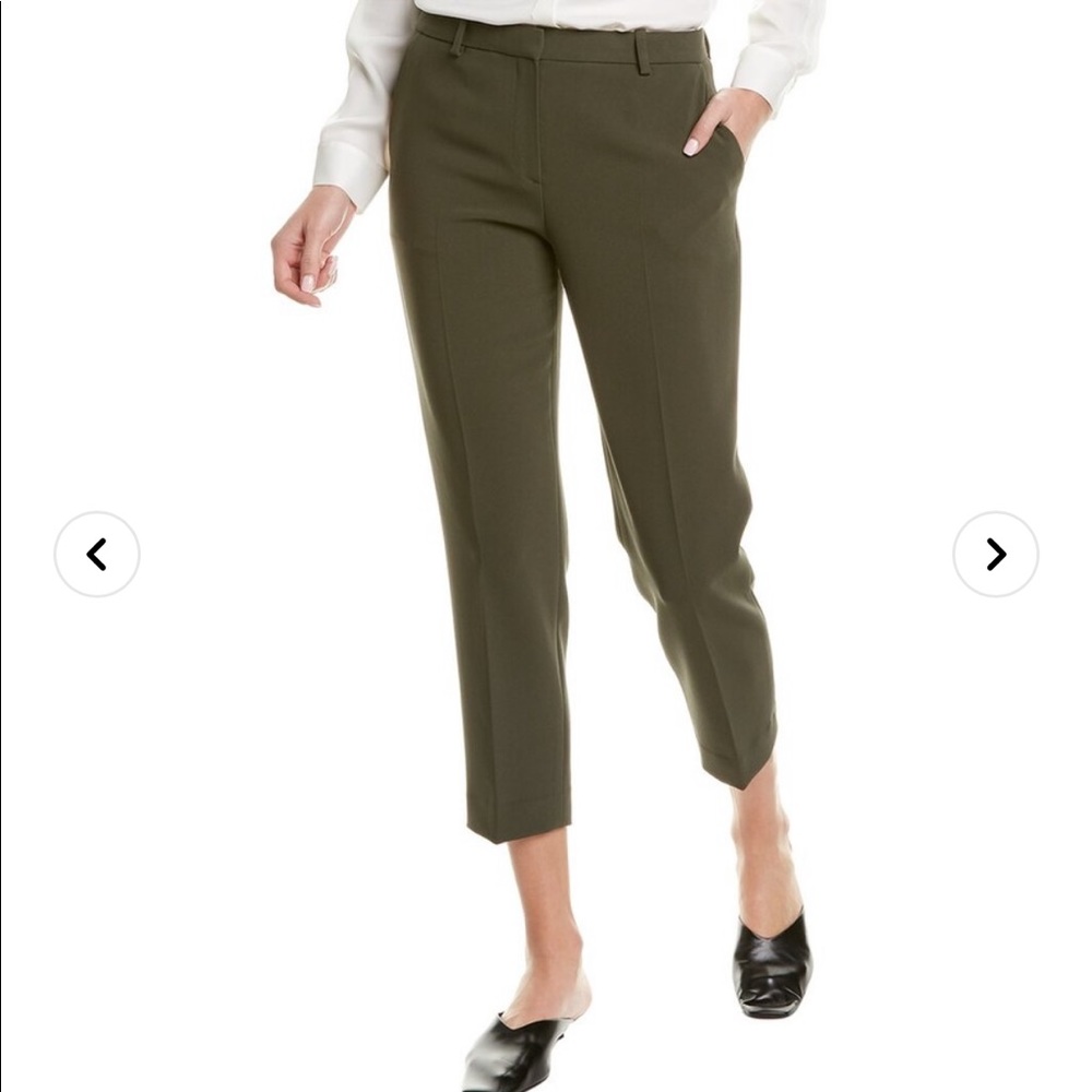 Theory Trecca Pant in Good Wool Olive